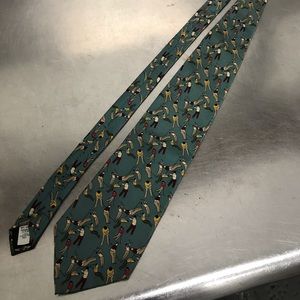 Spencer & Lowe Silk Golf Tie - EUC
